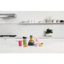 Ninja CB100EU Batidora de Vaso 2 en 1 Power Nutri 1100W con Smart Torque y Recipientes de 700ml y 400ml