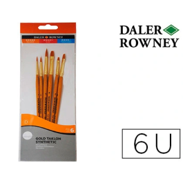 Daler Rowney Pinceles Simply Art Sintéticos Mango Corto Dorado Blíster 5 Unidades Precio: 6.89000015. SKU: B1KEP45664