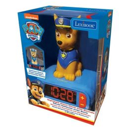 Lexibook Rl800Pa Reloj Despertador infantil Patrulla Canina Chase. Luz nocturna y alarma con sonidos de Patrulla Canina +3 años