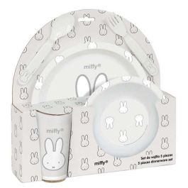 Set De Platos Cubiertos Y Vaso Safta Miffy Menta 260x260x90 mm