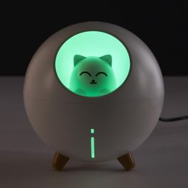 The Concept Factory Difusor Ambientador Kawaii con Luz LED Cambiante y Dos Modos de Difusión USB Incluye Filtros Recambio