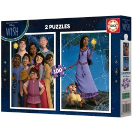Educa Puzzle 2X100 Wish 19742 | 2 Puzzles de 100 Piezas | Cartón Reciclado | +6 Años