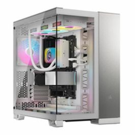 CORSAIR CC-9011285-WW Caja PC Torre Media 6500X, Aluminio Blanco/Gris Satinado