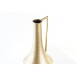 DKD Home Decor Jarrón Tropical Dorado Crema Metal 21 x 71 x 21 cm