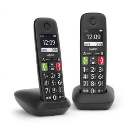 Gigaset E290 Duo Teléfono DECT/analógico con Identificador de llamadas, 2 auriculares, Negro - L36852-H2901-D201 Precio: 66.50000038. SKU: S7759817