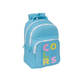 Mochila Escolar Benetton Spring Celeste 32 x 42 x 15 cm Precio: 27.69000058. SKU: B19ZEZBKXN