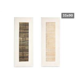 Lienzo Relieve Rayas Oro Negro 35x90 cm - Giftdecor (2 Unidades) Precio: 93.58999947. SKU: B182GRPDDT