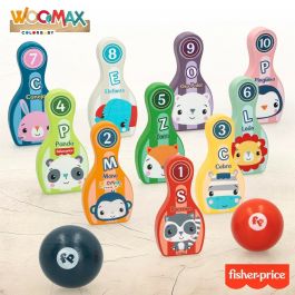 Juego de Bolos Fisher Price Animales (6 Unidades)