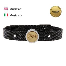 Pulsera Unisex Musician Talent Jewels TJA-4-11-01-2-235 Negro