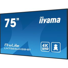 iiyama LH7565UHSB-B1 Pantalla Señalización 75" 4K Ultra HD LED 800 cd/m² Android 11 Wi-Fi Negro 24/7