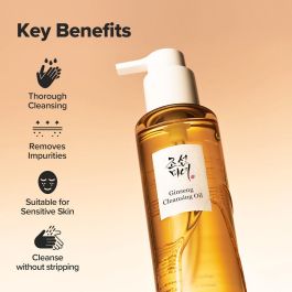 Beauty Of Joseon GINSENG Aceite Limpiador Profundo 210 ml – Tecnología Micelar para Piel Fresca y Firme No Comedogénico