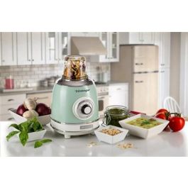 Ariete 583/04 Batidora de Vaso Vintage con Vaso de Vidrio, 4 Velocidades, Color Verde