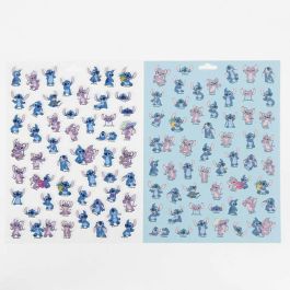 Cerdá Pack Pegatinas Stitch 18x25x0.1 cm - Set de Adhesivos Decorativos Infantiles Azules para Niños y Niñas, Edad 3+ Años