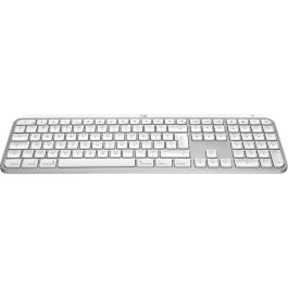 Logitech MX Keys S for Mac Teclado Inalámbrico Bluetooth QWERTY Retroiluminado Blanco