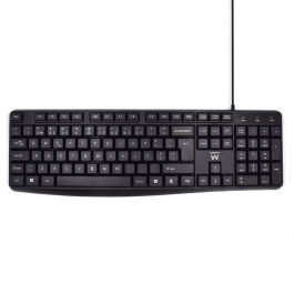 Ewent EW3002 Teclado de Oficina USB Alámbrico QWERTY Portugués Completo 100% con Teclado Numérico, Membrana, Altura Ajustable, Teclas Windows, Negro Precio: 12.50000059. SKU: B1D7J8LW33