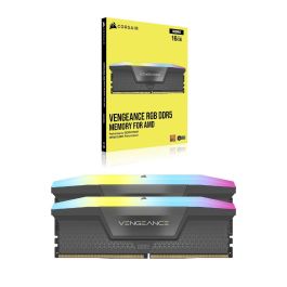 Corsair Kit Memoria RAM Vengeance RGB 64GB (2x32GB) DDR5 PC6000 CL30 para Gaming