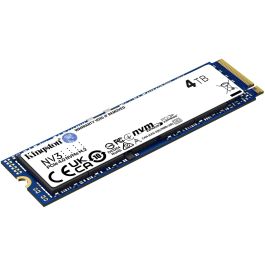 Kingston NV3 Unidad SSD 4 TB PCIe 4.0 NVMe M.2 2280 3D NAND, 6000/5000 MB/s, Alto Rendimiento y Bajo Consumo para PC/Portátil