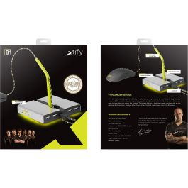 CHERRY Xtrfy B4 Mouse Bungee con LED y Hub USB 2.0 de 4 Puertos
