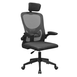 Mars gaming Silla Ergonómica MGCERGO+BK Negra Transpirable para Oficina o Gaming