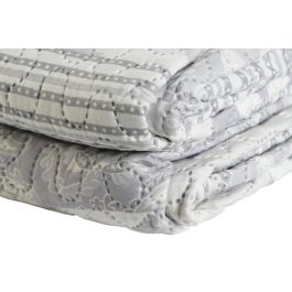 Colcha Cottage DKD Home Decor Beige Gris 270 x 1 x 270 cm