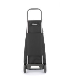 Rolser Carro de la compra Jet ln joy Negro 40L 2 Ruedas Aluminio Base Plegable Asa Ergonómica