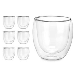 Vivalto Vaso de Vidrio Borosilicato 245 ml, 8x8x8 cm, Transparente (24 Unidades) Vivalto Vaso de Vidrio Borosilicato 245 ml, 8x8x8 cm, Transparente (24 Unidades)