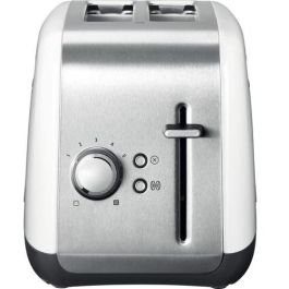 KitchenAid 5KMT2115EWH Tostadora de 2 Rebanadas, Acero Inoxidable, 1100W, Control de Dorado, Blanco