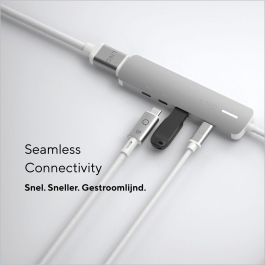 Hub USB Linq Byelements LQ49051 Blanco Gris