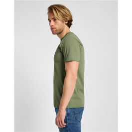 Camiseta de Manga Corta Hombre Lee Lee Medium Wobbly Mercantile Oliva 6-7 Años