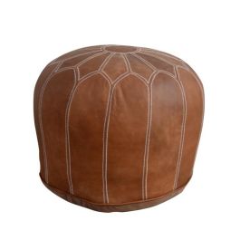 DKD Home Decor Reposapiés Vintage Marrón Piel 48 x 35 x 48 cm Precio: 80.50000046. SKU: S3034340