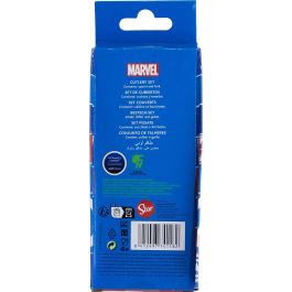 Marvel Juego De Cubiertos 2 Piezas Elípticos Metálicos Vengadores CZ11403 Acero Inoxidable Libre BPA