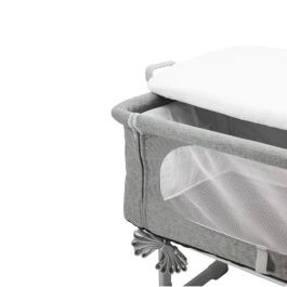 Nania Cama Cododo DODI Gris para Bebés 0-6 Meses, Ajustable 5 Alturas de Cama y Colchón 4 cm Incluido