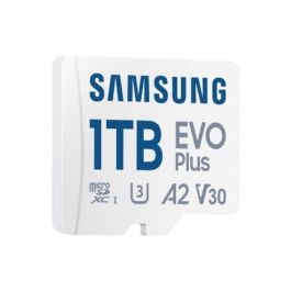 Samsung Tarjeta de Memoria EVO Plus 1TB microSDXC con Adaptador, Clase 10 U3 V30 A2, 160MB/s Lectura - MB-MC1T0SA/EU