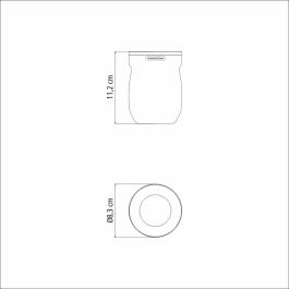 Tramontina Recipiente para mate de acero inoxidable blanco 240 ml