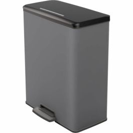 Cubo de basura rectangular - DECO BIN - CURVER - 65L - Gran capacidad - 49 x 32 x 61 cm - Antracita Precio: 69.89000051. SKU: B135ZNZY96