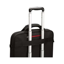 CaseLogic DLC117 Bolsa Bandolera para Portátil de 17.3", Nylon Negro, con Compartimento para Tableta iPad y Cualquier Marca, 800g