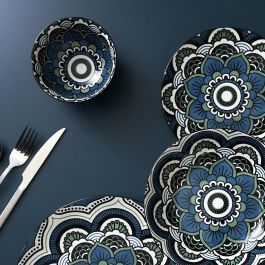 Home Deco Factory Bol 220 Ml Mandala Azu diámetro 12 cm