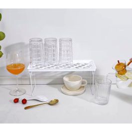 Confortime Estante Plegable de Cocina o Baño 34.5 x 13.8 x 15.5 cm - Maximiza tu espacio con diseño práctico y versátil (24 Unidades)