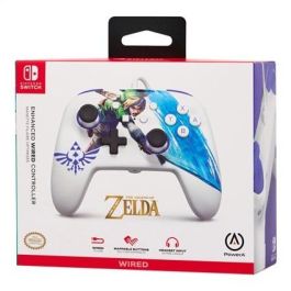 Power A 1526548-01 Mando con Cable Mejorado para Nintendo Switch - Diseño Legend of Zelda Master Sword Attack Power A 1526548-01 Mando con Cable Mejorado para Nintendo Switch - Diseño Legend of Zelda Master Sword Attack