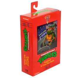 NECA Figura Ultimate Raphael VHS Cartoon Teenage Mutant Ninja Turtles 18cm Articulada con Accesorios
