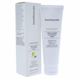 Bare Minerals PURE PLUSH Espuma Limpiadora Facial Suave Profunda para Todo Tipo de Piel. Elimina Maquillaje, Vegana, No Comedogénica 120g