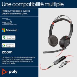 Poly Poly Blackwire C5220 USB-C Headset +Inline Cable (Bulk) Poly Poly Blackwire C5220 USB-C Headset +Inline Cable (Bulk)