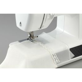 Brother Máquina de Coser HF27 Blanca - 27 Puntos, Enhebrado Automático, Brazo Libre, Iluminación LED