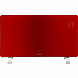 Radiador de cristal Wi-Fi inteligente - SENCOR - SCF 4742RD - 2400 W - 2 niveles - Termostato - Rojo