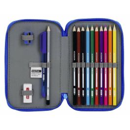 Plumier Doble Real Zaragoza Azul 12.5 x 19.5 x 4 cm (28 piezas) Plumier Doble Real Zaragoza Azul 12.5 x 19.5 x 4 cm (28 piezas)