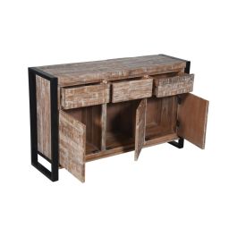 Buffet Alpino DKD Home Decor Natural Negro 40 x 85 x 140 cm