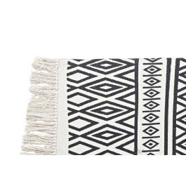 DKD Home Decor Alfombra Boho Blanco Negro 250 x 0.7 x 160 cm