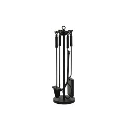 Chimenea Loft DKD Home Decor Negro 3 x 62 x 11 cm Set de 4