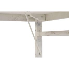 DKD Home Decor Mesa Comedor Plegable Vintage 2c24 Blanco 90 x 76 x 180 cm