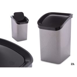Berilo Papelera de Plástico Basculante Fibra de Carbono 23L 27 x 43 x 34 cm Gris Oscuro (Set de 6) Precio: 66.89000032. SKU: S3610486